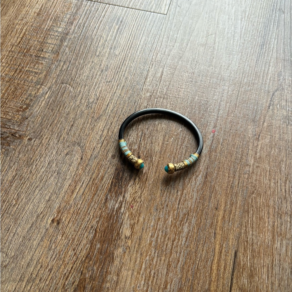 Gas Bijoux Black and Gold Beaded Bracelet